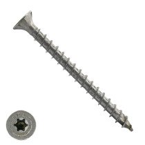 Spax spaanplaatschroeven 6x80mm rvs a2 platkop torx 100 stuks