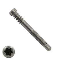 Spax terrasschroef voor Aluminium onderconstructie 5x44mm rvs a2 cilinderkop torx 100 stuks