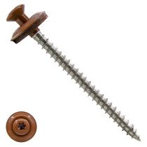 Spenglerschroeven 4,5x100mm RVS A2 RAL8004 Koperbruin lenskop TORX-20 100 stuks
