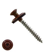Spenglerschroeven 4,5x35mm RVS A2 RAL3009 Oxyderood lenskop TORX-20 200 stuks