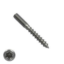 Stokeinden M8x60mm Torx-25 RVS A2 100 stuks