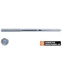 Stokeinden M8x180mm Torx-25 verzinkt 50 stuks