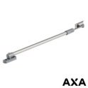 TELESCOPISCHE RAAMUITZETTER AXA 50CM ZILVER NAAR BUITEN DRAAIEND