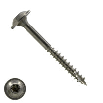 Tellerkopschroeven 6x60/36mm RVS A2 discuskop TORX-25 100 stuks