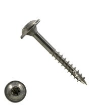 Tellerkopschroeven 4x40/24mm RVS A2 discuskop TORX-20 200 stuks