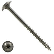 Tellerkopschroeven 6x140/70mm RVS A4 discuskop TORX-25 100 stuks