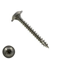 Tellerkopschroeven 8x40mm RVS A2 discuskop TORX-40 100 stuks