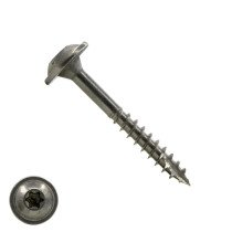 Tellerkopschroeven 8x40mm RVS A4 discuskop TORX-40 100 stuks