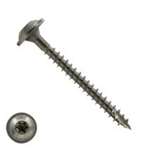 Tellerkopschroeven 8x60/50mm RVS A2 discuskop TORX-40 100 stuks