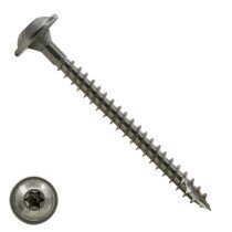 Tellerkopschroeven 8x80/72mm RVS A2 discuskop TORX-40 100 stuks