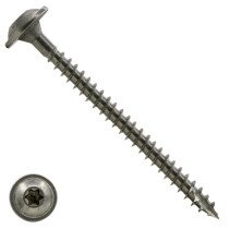 Tellerkopschroeven 8x90/80mm RVS A2 discuskop TORX-40 100 stuks