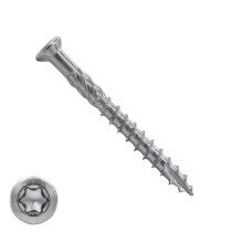 Tuinhout / vlonderschroeven 4x60 mm RVS C1 freeskop TORX-20 200 stuks