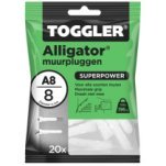 Toggler Alligator pluggen A8 20 stuks
