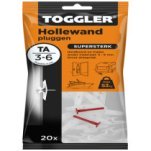 Toggler hollewandpluggen TA 3-6 mm 20 stuks
