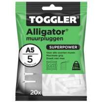 Toggler Alligator pluggen A5 20 stuks
