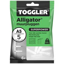 Toggler Alligator pluggen A5 6 stuks