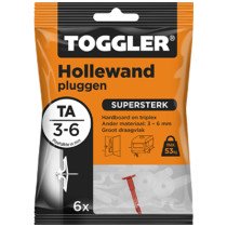 Toggler hollewandpluggen TA 3-6 mm 6 stuks