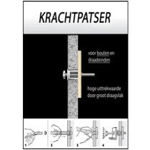 Toggler hollewand anker RVS M6 10-92 mm 5 stuks