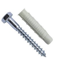 Unipluggen Gux 12 met houtdraadbouten 8x80mm 4 stuks