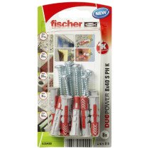 Fischer Duopower pluggen 8x40 S PH K met bolkopschroeven 8 stuks