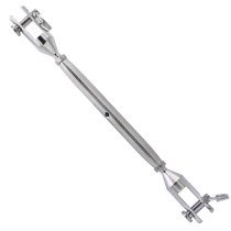 Wantspanner gaffel-gaffel gelast M6 RVS A4 1 stuk