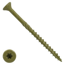 Woodies schroeven platverzonken kop Shield TORX-25 6x140/70mm deeldraad 100 stuks