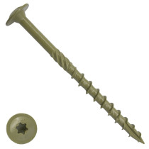 Woodies Tellerkopschroeven Shield TORX-30 6x100/60mm deeldraad 100 stuks