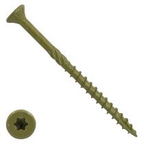 Woodies schroeven platverzonken kop Shield TORX-25 6x120/70mm deeldraad 100 stuks