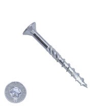 Woodies schroeven verzinkt TORX-20 platkop 4,5x40/24mm deeldraad 200 stuks