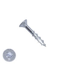 Woodies schroeven verzinkt TORX-25 platkop 5x30/18mm deeldraad 200 stuks
