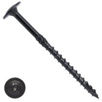 Woodies Tellerkopschroeven Blackline Shield TORX-40 8x100/50mm deeldraad 50 stuks