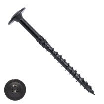 Woodies Tellerkopschroeven Blackline Shield TORX-40 8x80/50mm deeldraad 50 stuks