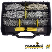 Woodies Ultimate schroeven TORX Assortimentskoffer verzinkt incl. Bitjes