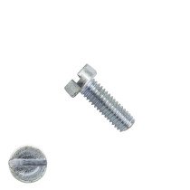 Metaalschroeven cilinderkop M3 x 8mm DIN84 verzinkt zaagsnede 200 stuks