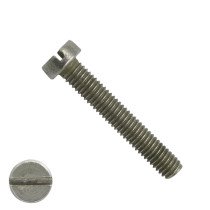 Metaalschroeven cilinderkop M4 x 40mm DIN84 RVS A2 zaagsnede 200 stuks