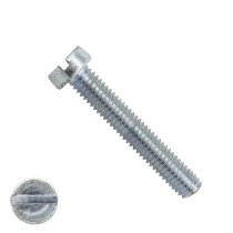Metaalschroeven cilinderkop M4 x 40mm DIN84 verzinkt zaagsnede 200 stuks