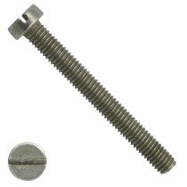 Metaalschroeven cilinderkop M5 x 80mm DIN84 RVS A2 zaagsnede 200 stuks