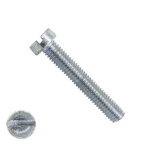 Metaalschroeven cilinderkop M4 x 50mm DIN84 verzinkt zaagsnede 200 stuks