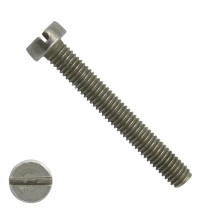 Metaalschroeven cilinderkop M4 x 60mm DIN84 RVS A2 zaagsnede 200 stuks