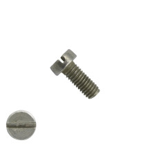 Metaalschroeven cilinderkop M6 x 10mm DIN84 RVS A2 zaagsnede 200 stuks