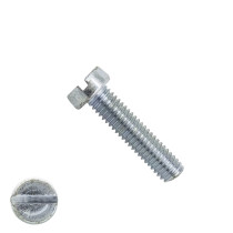 Metaalschroeven cilinderkop M6 x 30mm DIN84 verzinkt zaagsnede 200 stuks
