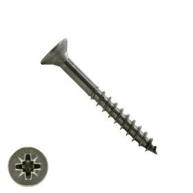 Spaanplaatschroeven 3x35/24mm RVS A2 platkop pozidriv-1 500 stuks
