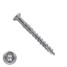 Vlonderschroeven 5x40 mm RVS C1 freeskop TORX 100 stuks