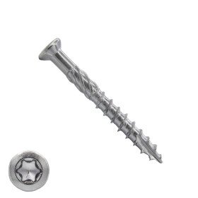 Vlonderschroeven 5x40 mm RVS C1 freeskop TORX 100 stuks