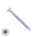 Dynaplus beslagschroeven 4x40mm verzinkt platkop wit torx 200 stuks