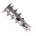 Gipsplaatpluggen metaal 32mm 6 stuks