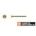 Spaanplaatschroeven 4x40mm geel verzinkt platkop TORX-20 200 stuks