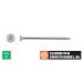 Spaanplaatschroeven 8x80/48mm RVS A2 platkop TORX-40 100 stuks